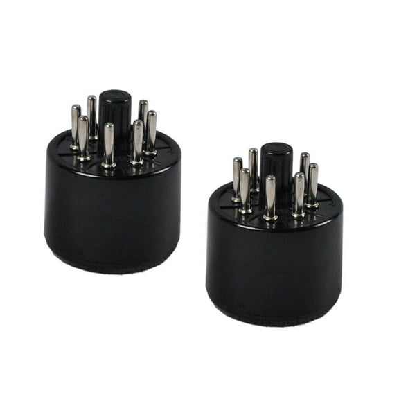2Pcs 8Pin Octal Vacuum Bakelite Tube Saver Socket Testing 6L6 6V6 6SN7 Tube Amp