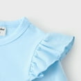 thumbnail image 5 of Disney Frozen Girl Dresses Elsa Graphic Blue Ruffle Long Sleeves Dress Character Gifts Baby Toddler 2T, 5 of 8