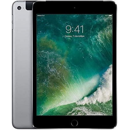 Open Box Apple iPad Mini 4 A1550 (WiFi + Cellular Unlocked) 128GB Space Gray (Grade A+)