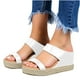 thumbnail image 3 of Sandalias de mujer, zapatillas de verano, punta abierta, cómodas, transpirables, para la playa, informales, cuñas, zapatos Wmkox8yii hj789, 3 of 5