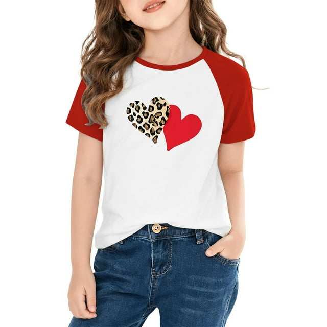 Cowsor T-Shirt Imprimé Mignon pour Garçons et Filles - Tee-Shirt Décontracté à Manches Courtes et Col Rond, Designs Tendance pour Quatre Saisons, École, Fêtes et Séances Photo 3-14 Ans