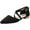 Black, variant on Women Summer Dressy Flat Sandals Women's New Medium Heel Pointed Low Heel Buckle Shallow Mouth Suede Retro Single Shoe Sandals Shoes ow Heel Sandals Shoes