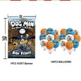 thumbnail image 5 of Dog Man Banner Backdrop Background Birthday Balloons Party Supplies Taspestry Poster Wall Decor, 5 of 5