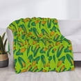 thumbnail image 3 of Yiaed Autumn Corn Print Blanket Throw Blanket Soft Cozy Flannel Blanket for Home Bed Sofa Couch Chair-40"x30", 3 of 6
