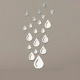 thumbnail image 4 of Wweixi 20pcs DIY Removable 3D Water Drop Mirror Decal Art Wall Sticker Home Decor, 4 of 6