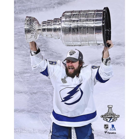 Nikita Kucherov Tampa Bay Lightning Unsigned 2020 Stanley Cup Champions Raising Cup Photograph