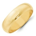 thumbnail image 6 of Primal Gold 14 Karat Yellow Gold 6mm Half-Round Wedding Band Size 13.5, 6 of 6