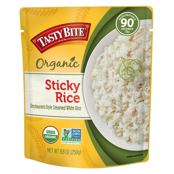 Tasty Bite Organic Sticky Rice Steamed White Rice -- 8.8 oz