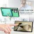 thumbnail image 4 of Allytech Samsung Galaxy S23 Ultra Case, Detachable Magnetic Wallet Case with Card Holder & Ring Stand, Support Car Mount, Premium PU Leather Shockproof Durable Protective Slim Case Cover - Green, 4 of 10