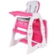 thumbnail image 1 of Trona 3 en 1 Costway Set Silla y Mesa Convertibles Rosa 54 x 67 x 101 cm, 1 of 10