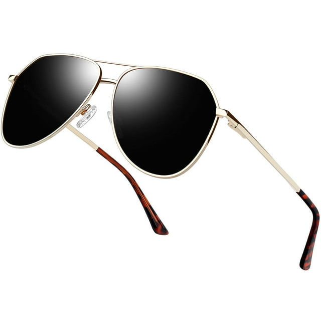 Joopin Gafas de Sol Aviador Sobredimensionadas Polarizadas UV400 Negras
