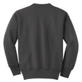 thumbnail image 5 of Port & Co Teen Unisex Regular Plain Long Sleeves Sweatshirt Charcoal Large, 5 of 5