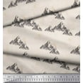 thumbnail image 3 of Soimoi White Cotton Duck Fabric Mountain Nature Printed Fabric 1 Yard 56 Inch Wide, 3 of 3
