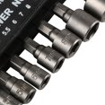 thumbnail image 6 of 14 Pcs Power Nut Driver Drill Bit Set 1/4 Inch Hex Shank Socket Adapter Bolt Driver Repairing Tool Set Kit, 6 of 7