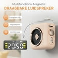 thumbnail image 1 of Altavoz Bluetooth portátil con parte trasera magnética, luz nocturna y ranura para tarjeta micro SD para uso doméstico, exterior y cocina, 1 of 3