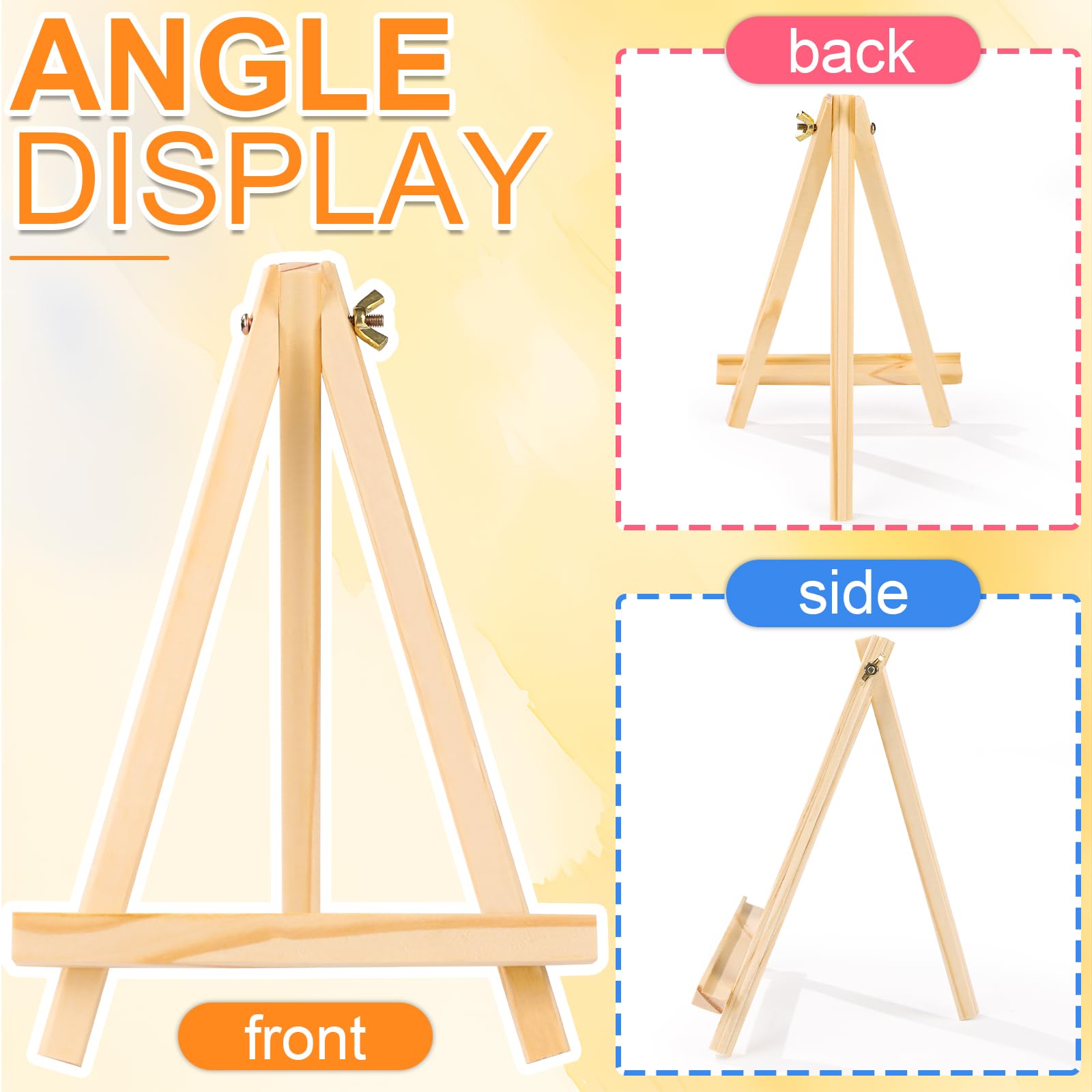 DIYMAG 4-Pack 9 Inch Wood Tabletop Easels photo 7