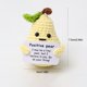 thumbnail image 2 of Funny Positive Crochet with Uplifting Card Woolen Yarn Emotional Plush Positive Support Knitted Doll Gifts for Friends Families Home Office Decoration, 2 of 2