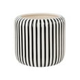 thumbnail image 2 of Beautiful 8" Black Stripe Ceramic Planter by Drew Barrymore, 2 of 7