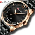 thumbnail image 2 of Curren Men's Watches Top Brand Luxury Fashion Style Quartz Wrist Watch Auto Date Busines Stainless Steel Male Clock Reloj Hombre - Quartz Wristwatches, 2 of 7