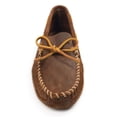 thumbnail image 4 of Minnetonka Men's Double Bottom Soft Leather Sole Moccasin, Brown, Size 12, 4 of 4