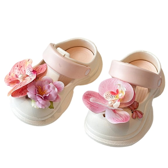 JAJAHO Kids Casual Sandals For Girls Clogs Closed Toe Garden Shoes Comfortable Summer Beach Pool Waterproof Footwear Ages 4-16 Years Versatile Shoes
