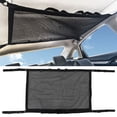 thumbnail image 4 of Red de almacenamiento para coche Fugacal de poliéster negro ajustable para almohadas, 4 of 8