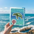 thumbnail image 4 of Sea Turtle and Coral Cling Rubber Stamp 8.7"x7" Sea Animals EVA Stamps Embossing Stamp Seal Rubber Stamps, 4 of 9