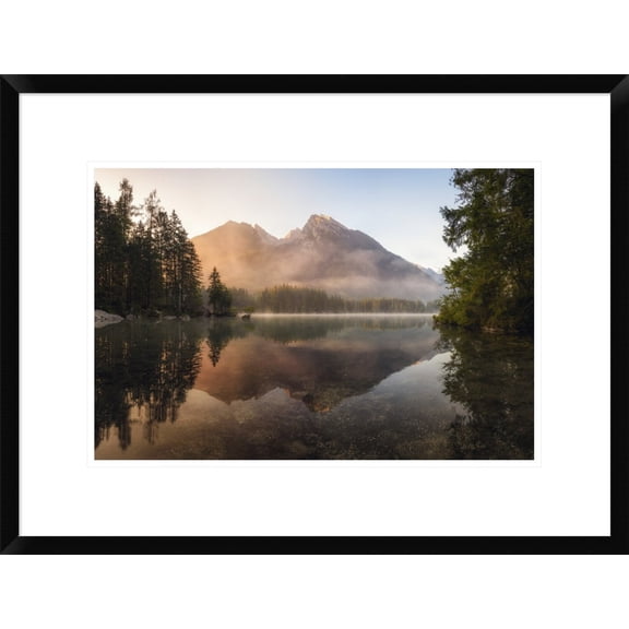 Global Gallery Daniel F. 'Glowing Mist' Framed Wall Art