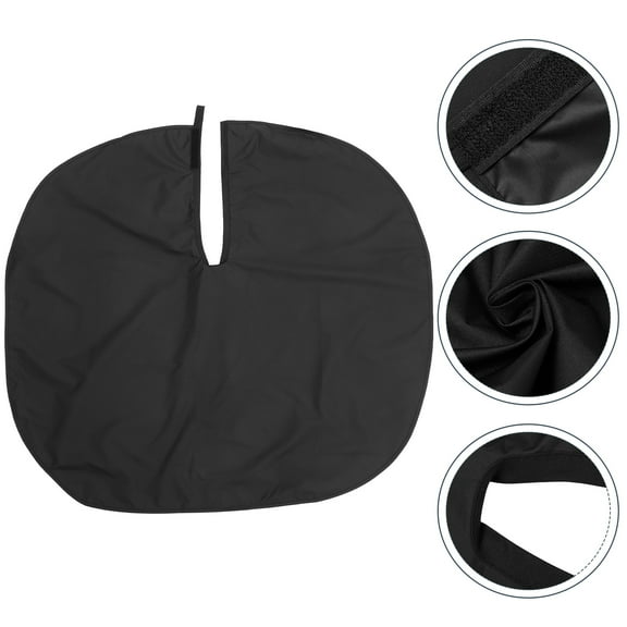 QIFULL Waterproof Unisex Adult Hair Dye Cape Black Haircut Cover Cloth Hairdressing 1PC
