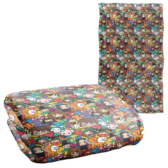 Harry Potter Hero Chibi Collage Silky Touch Super Soft Throw Blanket 36" x 58"