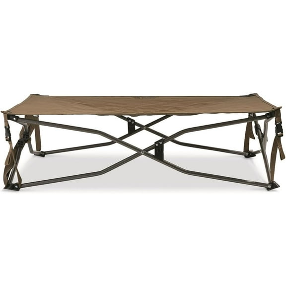 SAEWUD Elevated Pet Bed with Raised Frame, Outdoor Pet Couch, Dura Mesh Brown, for Dogs & Cats