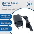 thumbnail image 2 of Replacement Charger with 12V and 0.4A for Braun Series S3 S5 S7 S8 S9 Electric Razor, 2 of 5