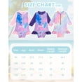 thumbnail image 3 of Girls One Piece Swimsuits Mermaid Swimsuit for Girls Long Sleeve Swimsuit 3T Swimsuit Girls 4T Bathing Suits for Girls, 3 of 7