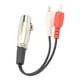 thumbnail image 3 of Cable XLR Hembra A 2RCA, Reduce La Distorsión El Cable Adaptador De Sonido Mejora La De La Transmisión De La Señal Plug And Play Seguro De 5,9 Pulgadas Para Micrófono, 3 of 7