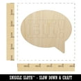 thumbnail image 2 of Hi in Text Callout Wood Shape Unfinished Piece Cutout Craft DIY Projects - 4.70 Inch Size - 1/8 Inch Thick, 2 of 7
