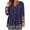 Blue Placement, variant on TIYOMI Ladies Plus Size 4X Swing Flowy Tops Henley Blouses Long Sleeve Buttons Up Tunics Small Floral Dressy Blouses Pleated Babydoll Casual Shirts Fall Tunics 4XL 24W 26W