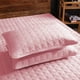 thumbnail image 1 of Protector de almohada, juegos de fundas de almohada acolchadas de tamaño estándar, transpirables y resistentes al agua y a las manchas de aceite, juego de fundas de almohada de algodón 2pcs rosa, 1 of 6