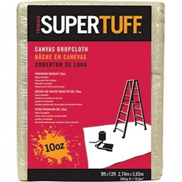 51121 9 x 12 ft. 10 oz. Super Tuff Canvas Drop Cloth