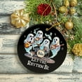 thumbnail image 4 of Let the Rhythm Be Ghost Band Ornament, Whimsical Music Gift Guitar Rock Style, 4 of 5