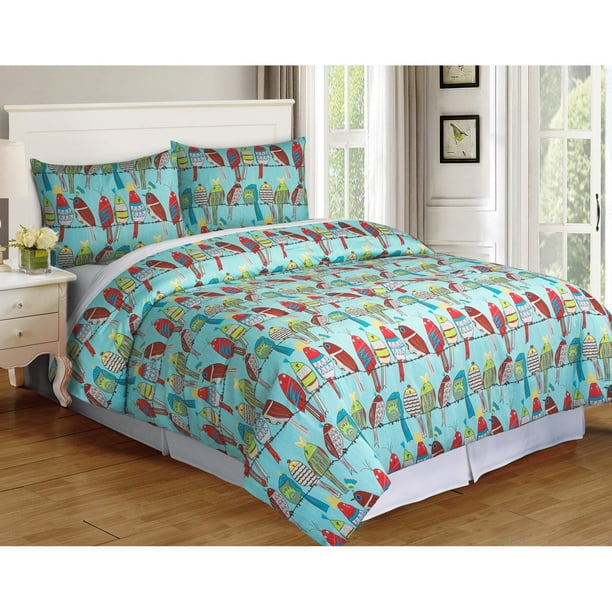 Party Birds Comforter Set by Hallmart