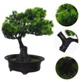 thumbnail image 2 of Shisuyan Artificial Greenery Bonsai Trees Japanese Juniper Style Fake Plant For Home Decor Small Potted Artificial Tree For Indoor Decoration, 2 of 8