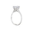 thumbnail image 4 of Cora Jewellery 1.5CT Princess Moissanite Cathedral Setting Solitaire Engagement Ring for Women, 10K White Gold, 10 US, 4 of 5