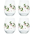 thumbnail image 3 of Pfaltzgraff Winterberry 20 oz Stemless Wine Glass, Set of 4, 3 of 5