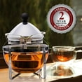 thumbnail image 4 of OVENTE Glass Teapot with Removable Stainless-Steel Infuser for Blooming Tea and Loose Leaf, 17oz Borosilicate Glass Tea Maker Perfect for Personal and Everyday Use, Clear FGH17T, 4 of 8