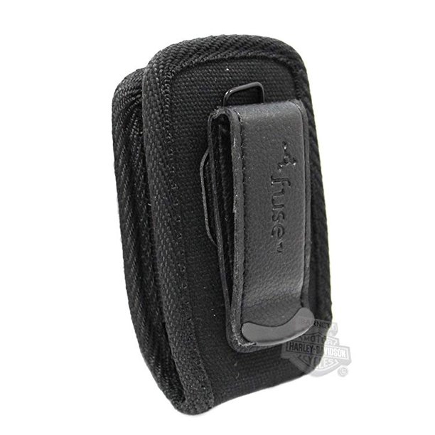 Open top soft Rugged case with flat clip that rotates fits Verizon