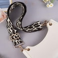 thumbnail image 5 of 1 pc Wide Polyester Purse Straps Replacement Adjustable Shoulder Straps Retro Removable bag Belt with Swivel Clasp for Handbag Crossbody Bags Canvas bag Leopard Print Pattern 71~127x5cm, 5 of 6