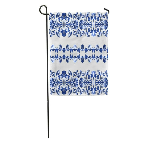 NUDECOR Abstract Hungarian Folk Artistic Beautiful Culture Drawn Floral Graphic Hand Garden Flag Decorative Flag House Banner 28x40 inch