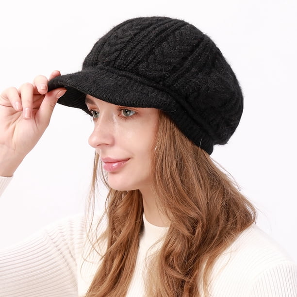Winter Beanie Knit Hat for Women Fleece Lined Knitted Snow  display picture 1