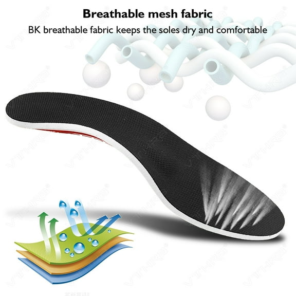 VTHRA 3D Arch Premium Orthotics For Women/Men Orthopedics Cushions Plantar Fasciitis High Arch Support Insole for Shoes Gel Pad S EU(35-40) 1 Pair