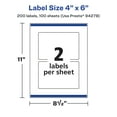 thumbnail image 6 of Avery 4" x 6" Waterproof Rectangle Labels, 200 Labels, 6 of 10